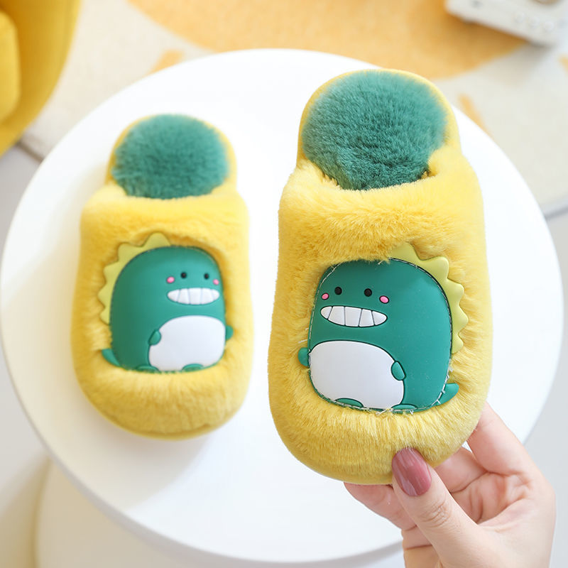 Dinosaur Fluffy Slippers