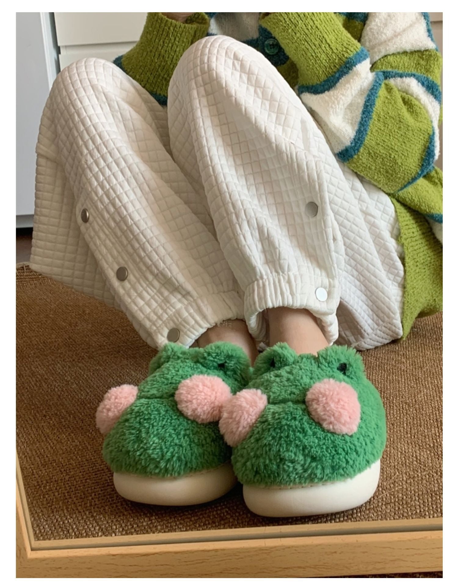 Froggy Plush Slippers