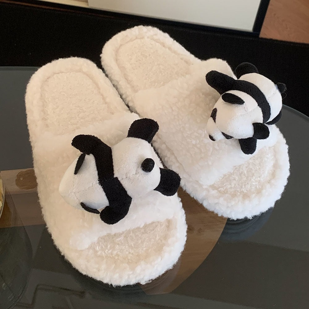 Papa Panda Plush Slippers