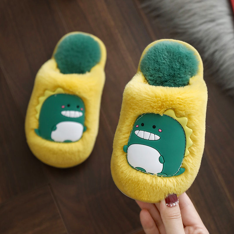 Dinosaur Fluffy Slippers