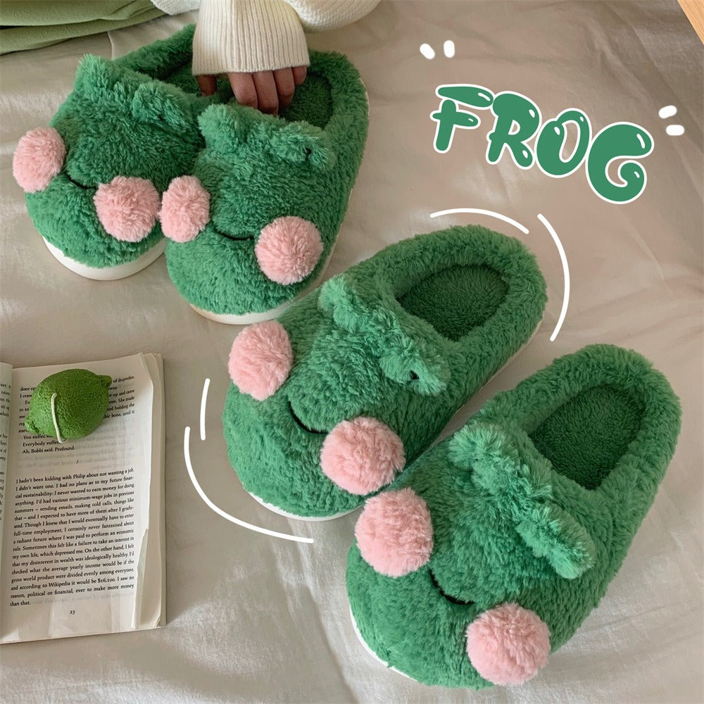 Froggy Plush Slippers