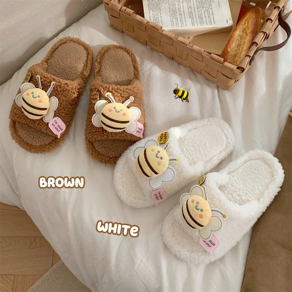 Buzzin' Bee Plush Slippers