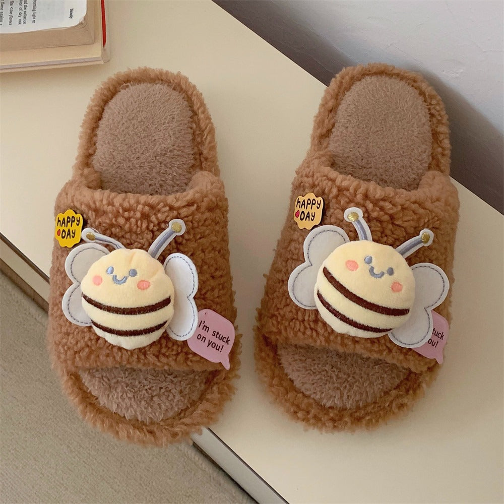 Buzzin' Bee Plush Slippers